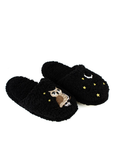 Дамски пантофи OWL BLACK