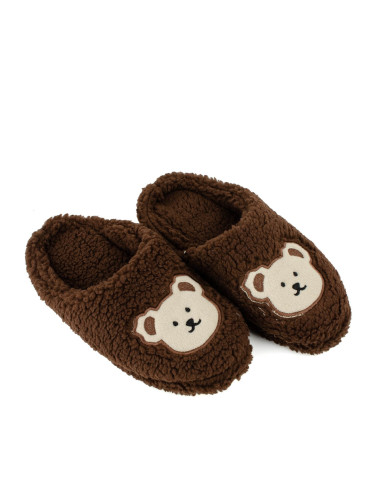 Дамски пантофи TEDDYBEAR BROWN