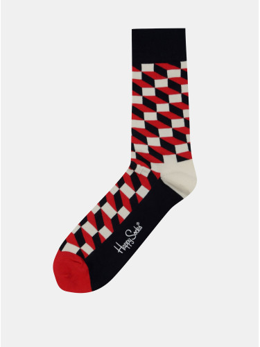 Red-white patterned socks Happy Socks - unisex