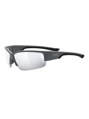 Uvex Sportstyle 215 Grey Mat/Litemirror Silver sports glasses (Cat. 3)