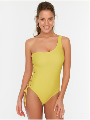 Yellow One-piece Swimsuit Trendyol - Women