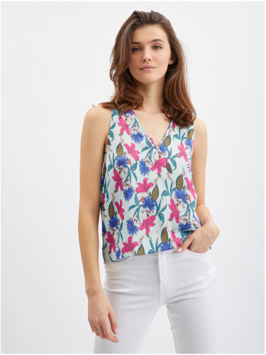 Orsay Pink-blue women's floral blouse - Women's