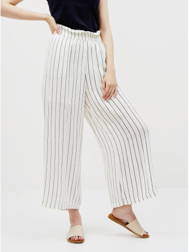 Cream Striped Trousers Noisy May Fleur - Women