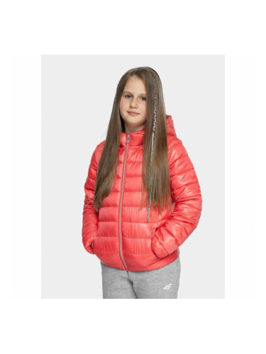 Girls' quilted jacket 4F