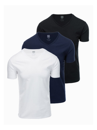 Ombre Set of V-NECK cotton shirts 3-pack