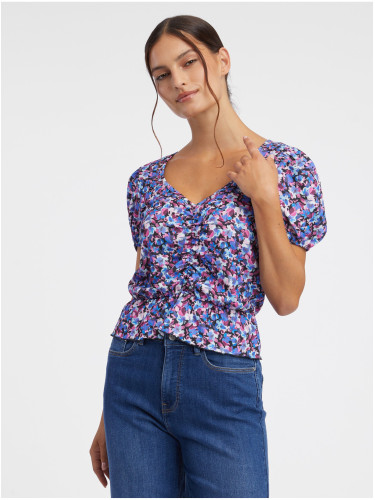 Orsay Purple Women's Floral Top - Women's