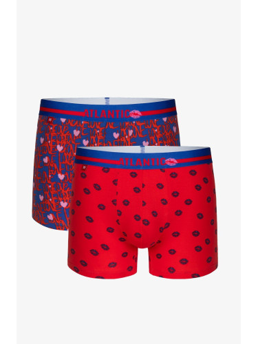 Men's Boxers ATLANTIC 2Pack - Blue/Red