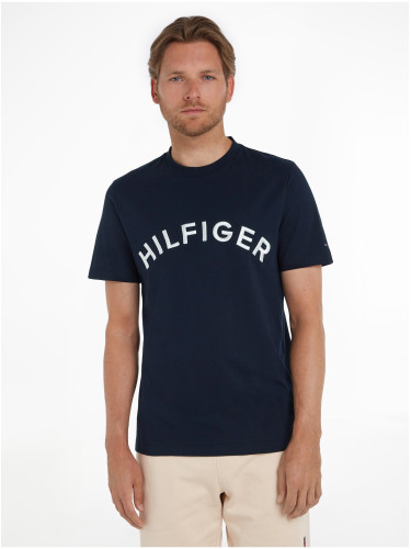 Dark blue Mens Tommy Hilfiger Arched Tee - Men