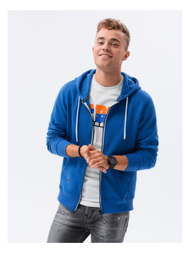 Ombre BASIC men's unbuttoned hooded sweatshirt