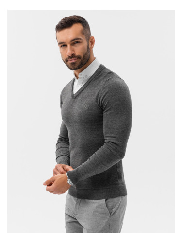 Ombre Men's sweater with white collar