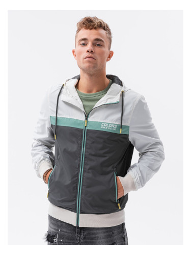 Ombre Men's windbreaker jacket with hood