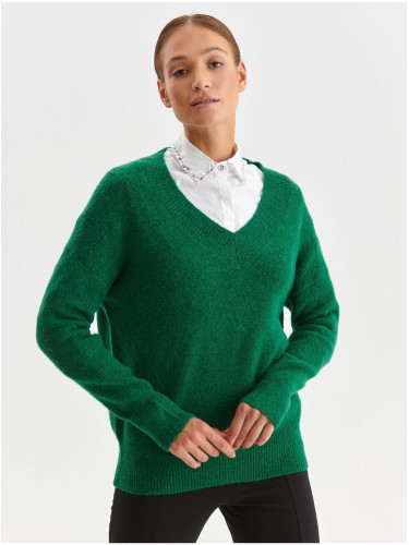 Green women's sweater TOP SECRET - Women