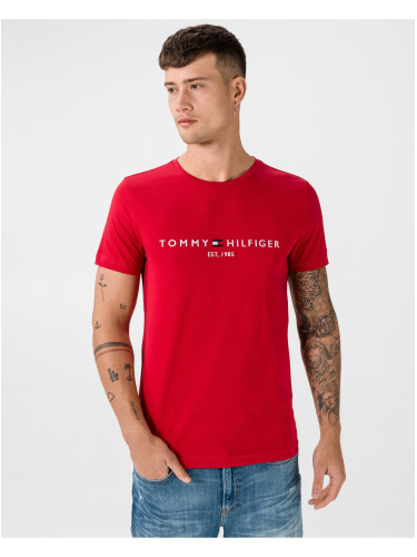 Tommy Hilfiger Men's Red T-Shirt - Men