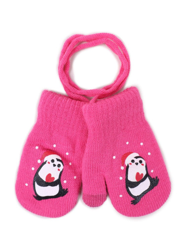 Yoclub Kids's Gloves RED-0107G-A210-001