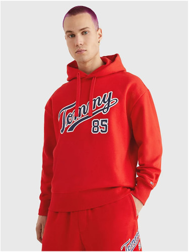 Red Men's Hoodie Tommy Jeans - Mens