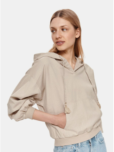 Beige hooded sweatshirt TOP SECRET - Women