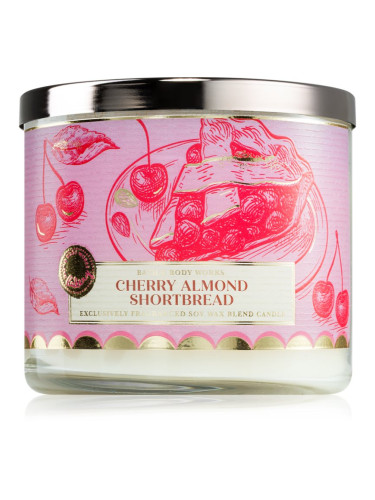 Bath & Body Works Cherry Almond Shortbread ароматна свещ 411 гр.