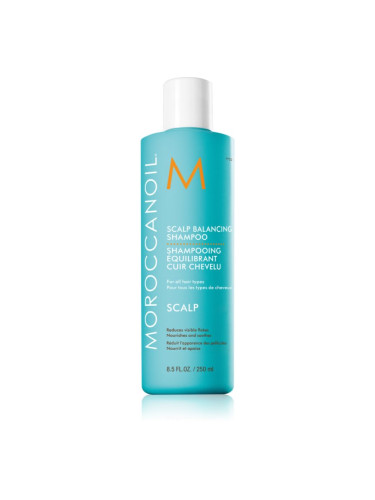 Moroccanoil Scalp Balancing Shampoo успокояващ шампоан за мазна коса против пърхот 250 мл.