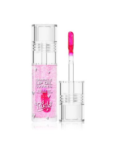 Rude Cosmetics Manga Collection Sparkle Lip Oil тониращо олио за устни с хидратиращ ефект цвят Mint 4 гр.