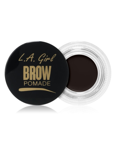 L.A. Girl Cosmetics Brow Pomade помада за вежди цвят Soft Black 3 гр.