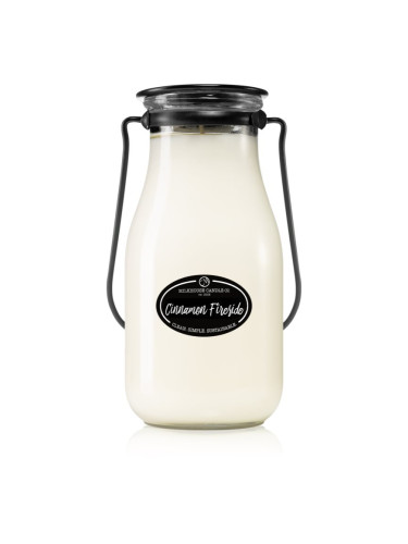 Milkhouse Candle Co. Creamery Cinnamon Fireside ароматна свещ Milkbottle 396 гр.