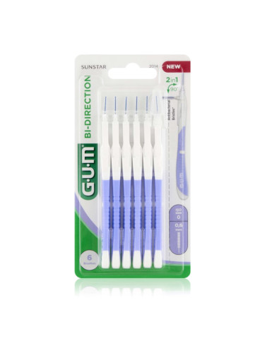 G.U.M Bi Direction Interdental Brush четки за междузъбно пространство 0,6 mm 6 бр.