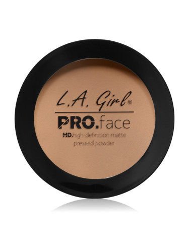 L.A. Girl Cosmetics PRO. Face HD компактна пудра с матиращ ефект цвят Nude Beige 7 гр.