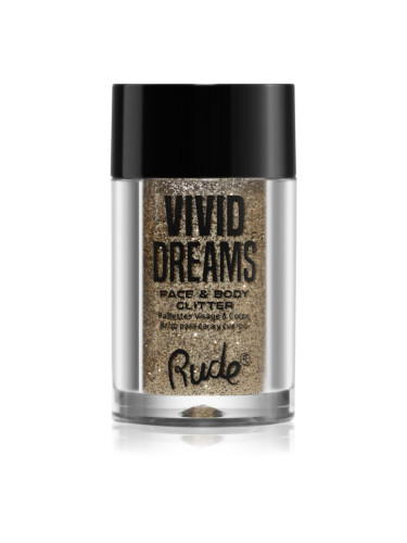 Rude Cosmetics Vivid Dreams брокат за лице и тяло цвят Visionary 2.7 гр.