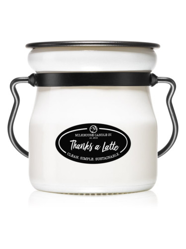 Milkhouse Candle Co. Creamery Thanks A Latte ароматна свещ Cream Jar 142 гр.