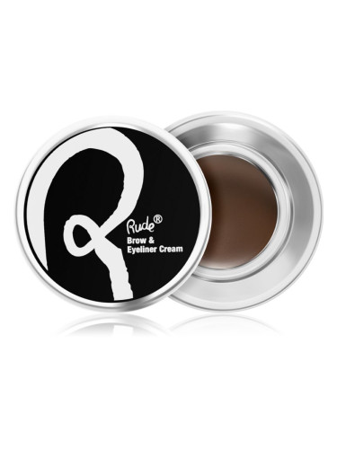 Rude Cosmetics Peep Show Brow & Eyeliner Cream дълготраен гел за вежди цвят One On One 3.6 гр.