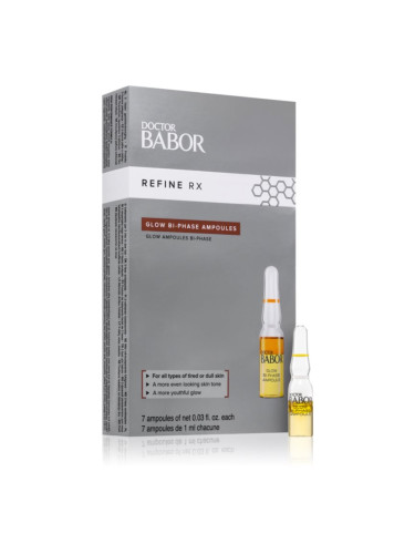 BABOR Doctor Babor - Refine RX Glow Bi-Phase Ampoules ампули за озаряване на лицето 7x1 мл.