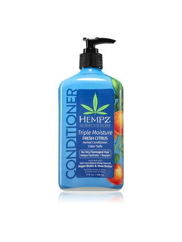 HEMPZ Triple Moisture хидратиращ балсам За коса 500 мл.