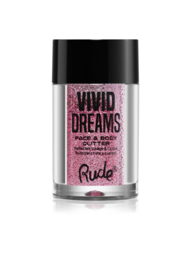 Rude Cosmetics Vivid Dreams брокат за лице и тяло цвят Daydream 2.7 гр.