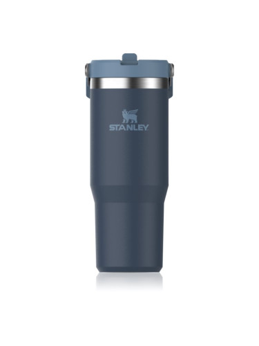 Stanley IceFlow™ Flip Straw Tumbler неръждаема бутилка за вода Navy 890 мл.