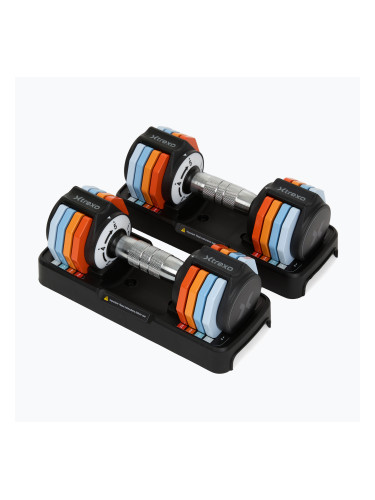 Комплект регулируеми дъмбели XTREXO 2 x 5 kg multicolor