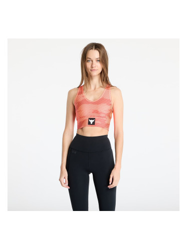 Under Armour Project Rock HeatGear Bra Orange XS