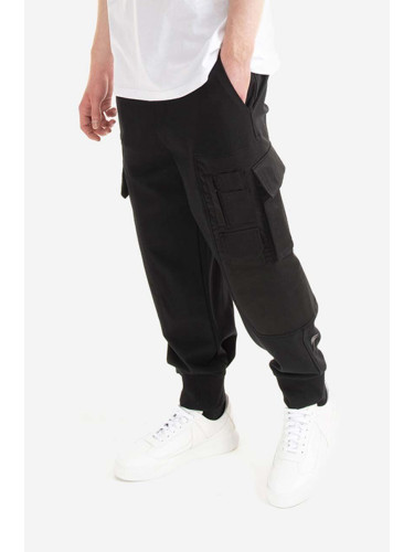 Панталон Neil Barett Hybrid Workwear Loose Sweatpants в черно с кройка тип карго