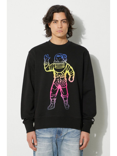 Памучен суичър Billionaire Boys Club Standing Astro Crewneck в черно с принт B24228