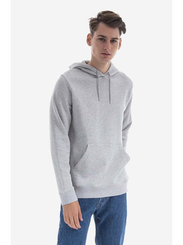 Памучен суичър Norse Projects Vagn Classic Hood N20-1276 1026 в сиво с качулка с меланжов десен