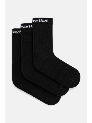 Чорапи thisisneverthat SP-Logo Socks 3-Pack в черно TN241WUNSO01