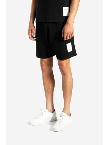 Памучен къс панталон Norse Projects Vanya Tab Series Sweatshorts N35-0580 9999 в черно