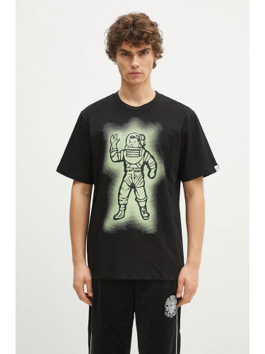 Памучна тениска Billionaire Boys Club Glow Standing Astro в черно с принт B24349