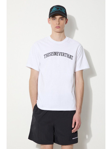 Тениска thisisneverthat Arch-Logo Tee в бяло с принт TN240TTSST04