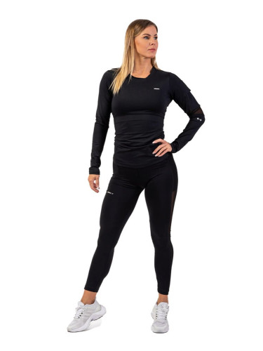 Women's T-shirt Nebbia Long Sleeve Smart Pocket Sporty Top 418 black L