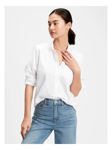 GAP Shirt V-Fitted Boyfriend Oxf - Women