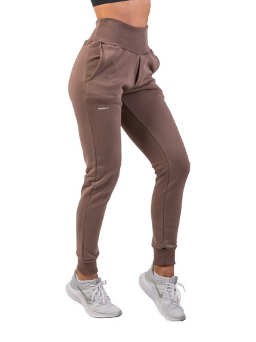 Dámské tepláky Nebbia  High-Waist Loose Fit Sweatpants "Feeling Good" 409 brown XS