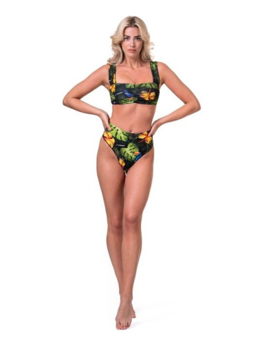 Women's swimsuit Nebbia High-energy retro bikini - top 553 jungle green S