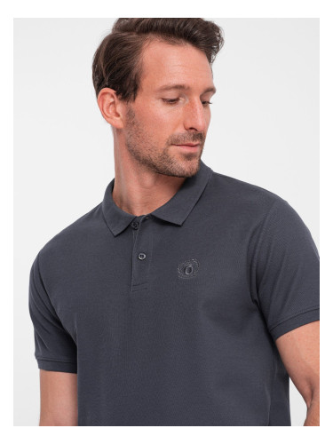 Ombre Men's pique knit polo shirt