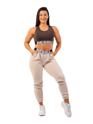 Dámské tepláky Nebbia  Iconic Mid-Waist Sweatpants 408 cream XS