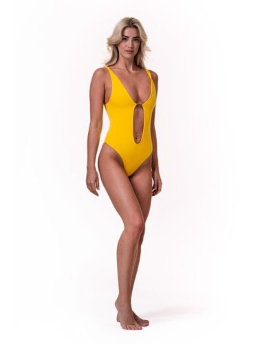 Women's swimsuit Nebbia One-colour monokini 560 yellow S